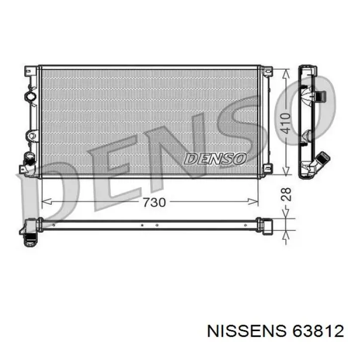 63812 Nissens радиатор