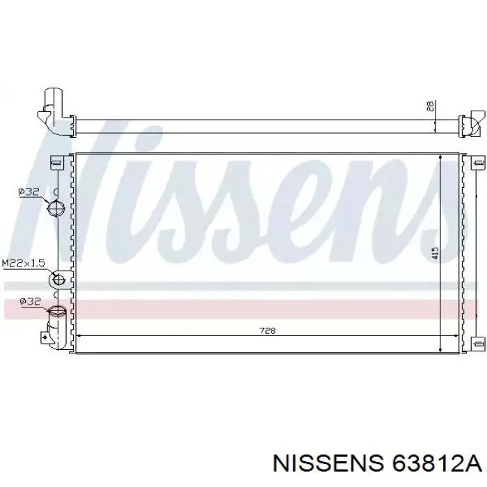63812A Nissens радиатор