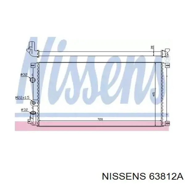 63812A Nissens Радиатор основной
