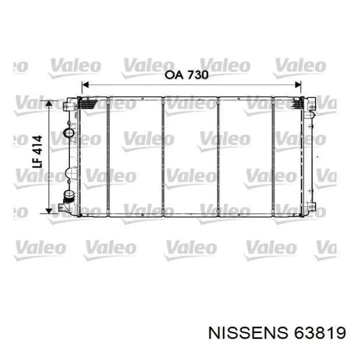 Радиатор охлаждения двигателя Nissens 63819 цена, от 88.48 USD