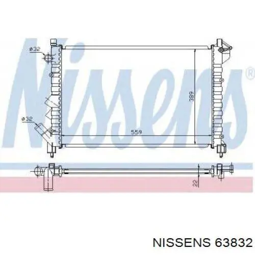 Радиатор 63832 Nissens