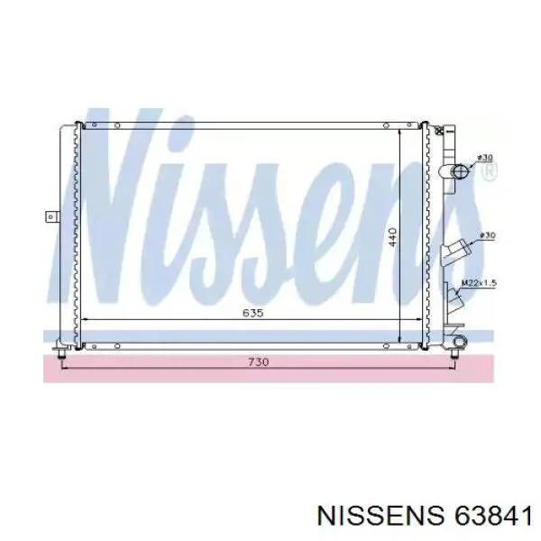 63841 Nissens радиатор