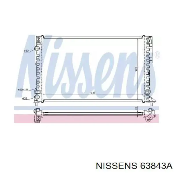 Радиатор 63843A Nissens