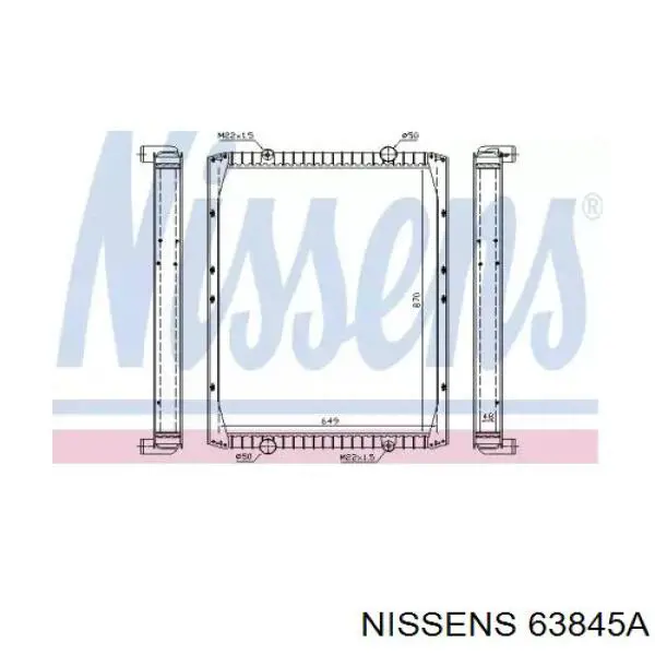 63845A Nissens радиатор
