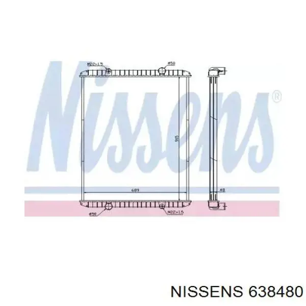 638480 Nissens радиатор