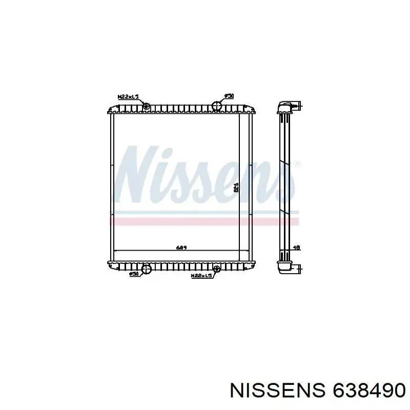 638490 Nissens радиатор