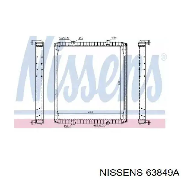 63849A Nissens радиатор