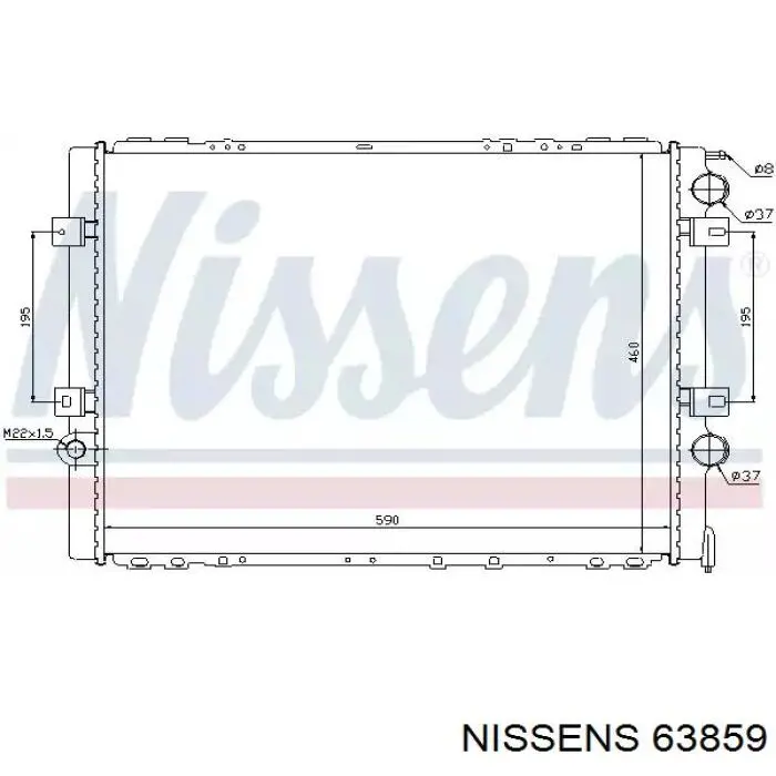 63859 Nissens радиатор