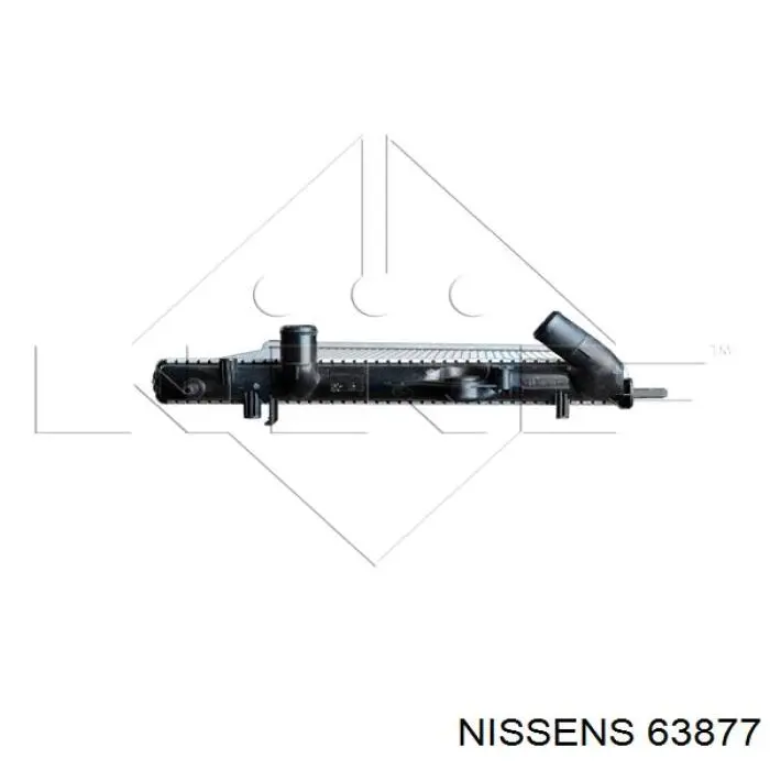 Радиатор охлаждения двигателя Nissens 63877 цена, от 57.12 USD