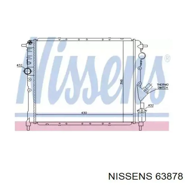 63878 Nissens радиатор
