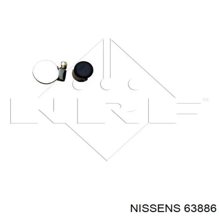 Купить 63886 Nissens Радиатор водяной