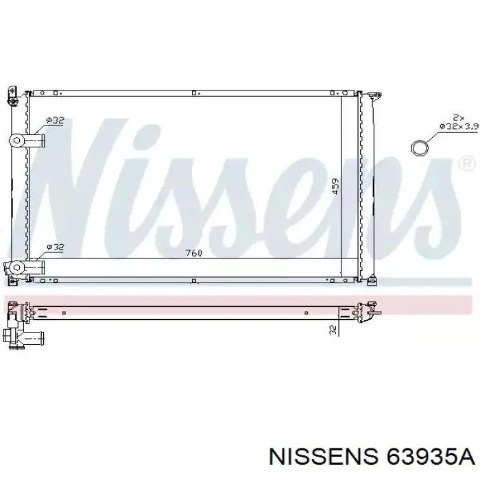63935A Nissens радиатор