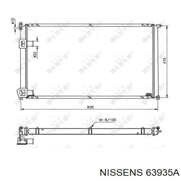 Радиатор охлаждения двигателя Nissens 63935A цена, от 216.31 USD