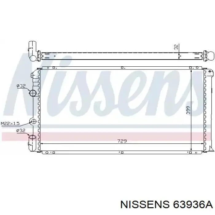63936A Nissens радиатор