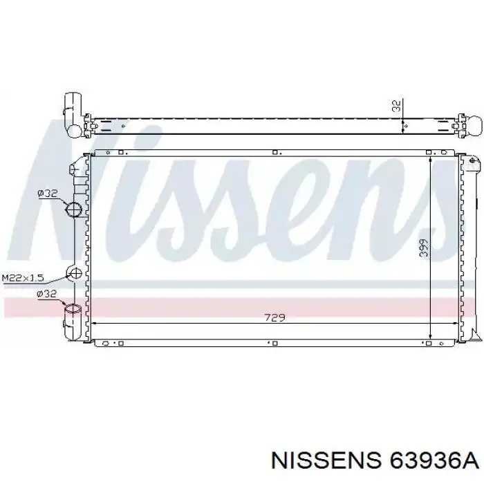 Радиатор 63936A Nissens