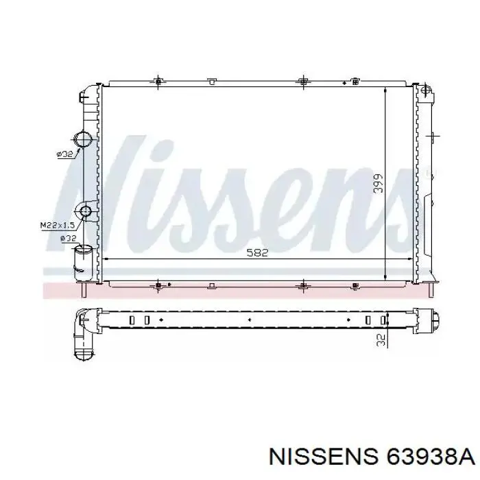 63938A Nissens радиатор