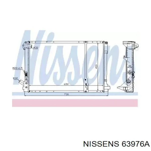 63976A Nissens радиатор