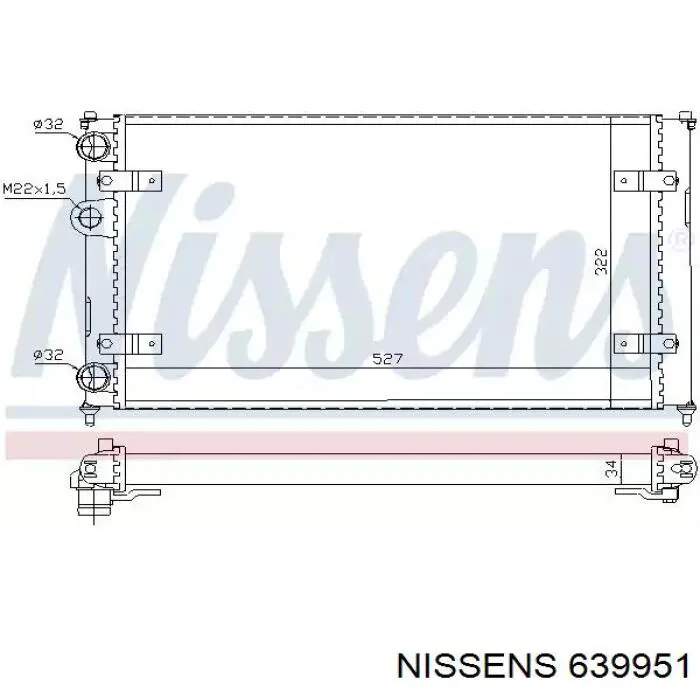 639951 Nissens радиатор