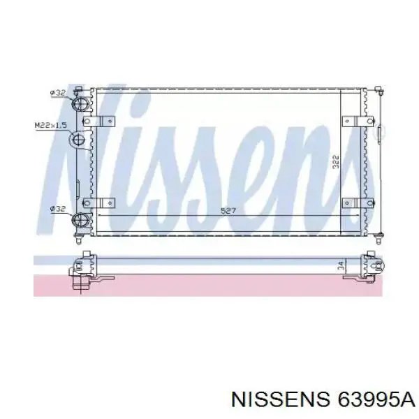 Радиатор 63995A Nissens