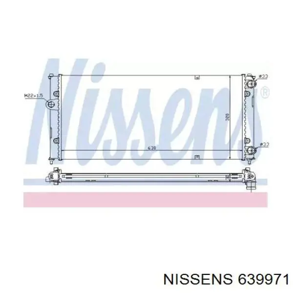 Радиатор 639971 Nissens