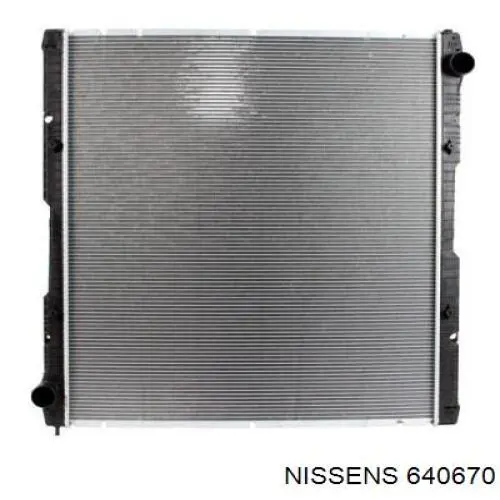 Radiador refrigeración del motor 640670 Nissens