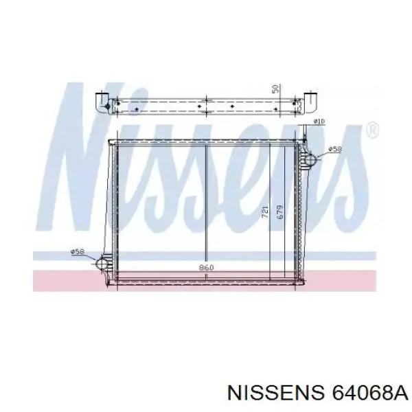 Радиатор 64068A Nissens