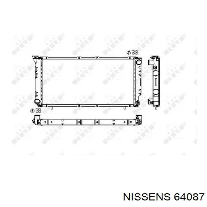 64087 Nissens радиатор