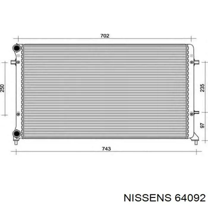 Радиатор 64092 Nissens