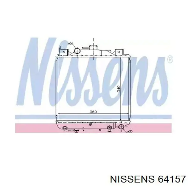 64157 Nissens радиатор