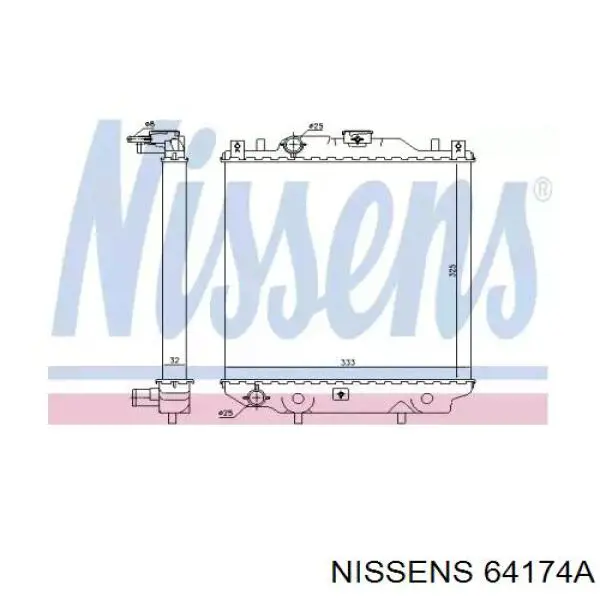 64174A Nissens радиатор
