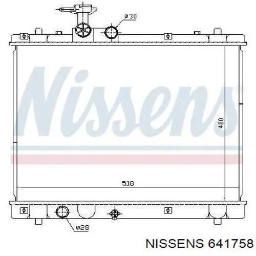Купить FP68A815NS Nissens Радиатор водяной