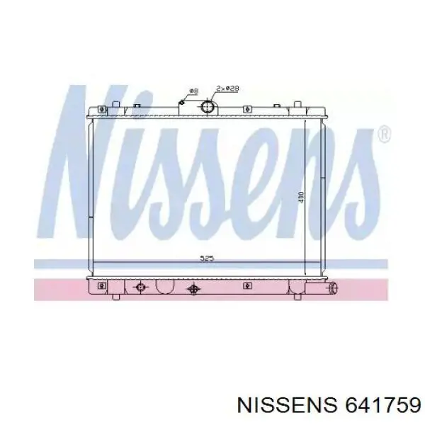 Радиатор охлаждения Nissens 641759