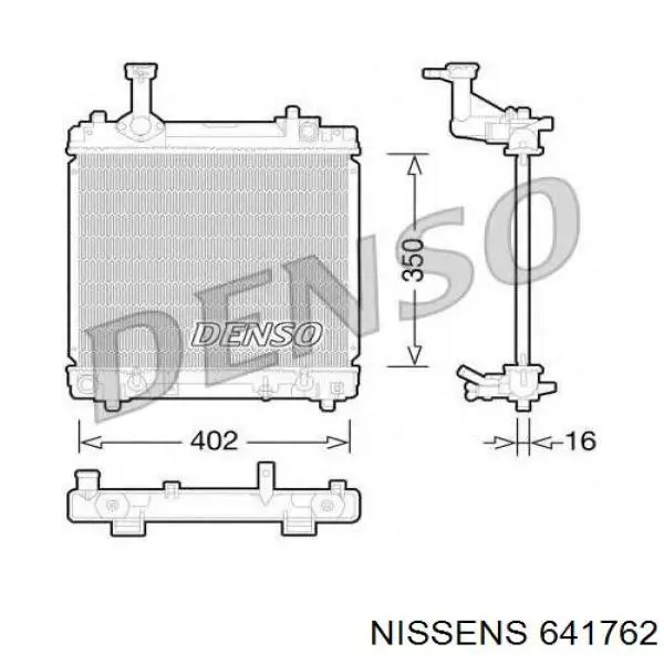Радиатор охлаждения Nissan/Infiniti 214004A00E