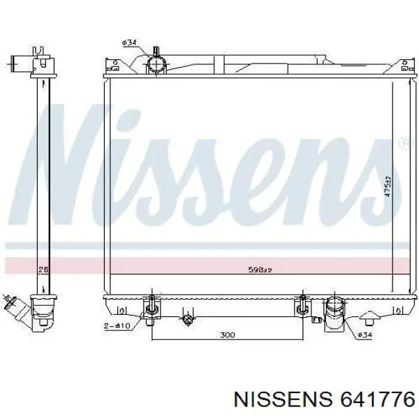 641776 Nissens радиатор