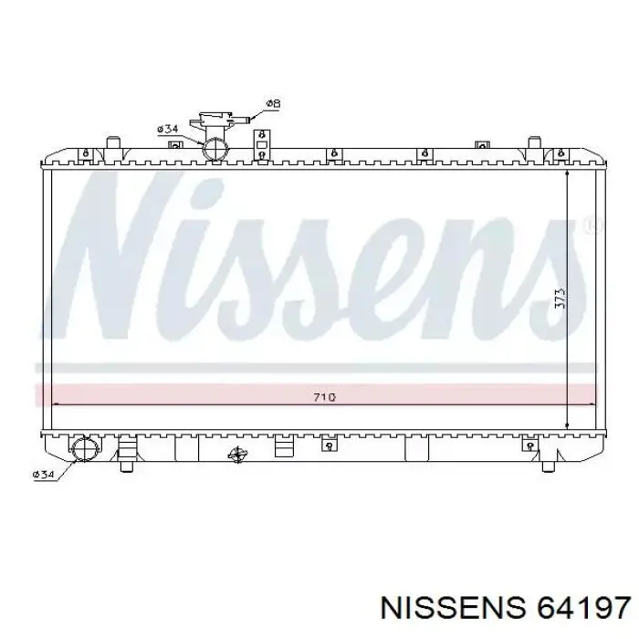64197 Nissens радиатор