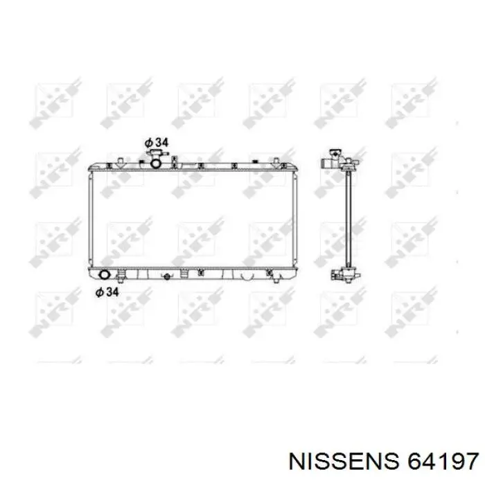 64197 Nissens Радиатор основной