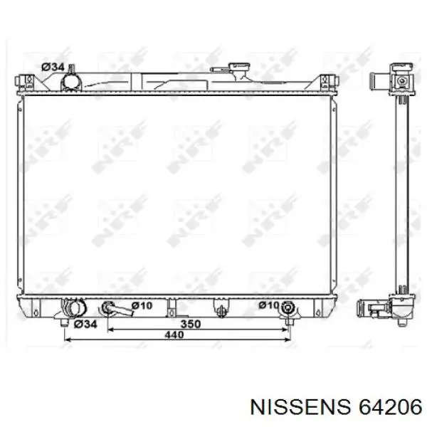 Радиатор 64206 Nissens