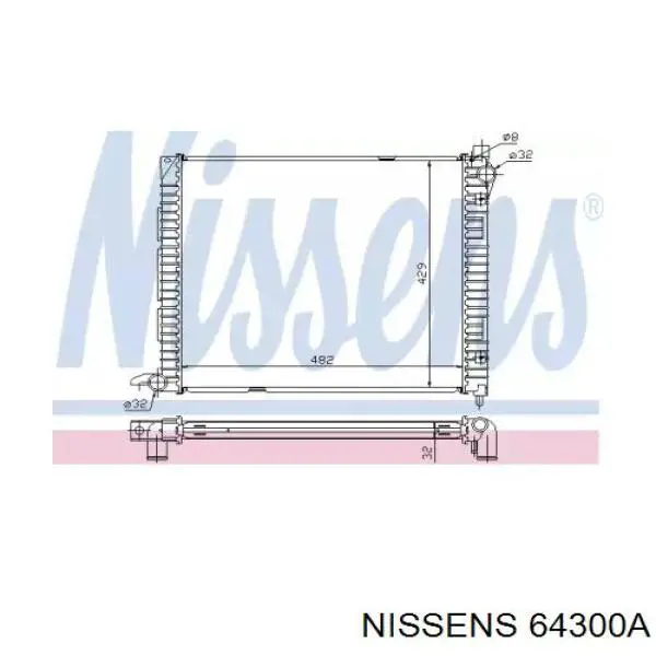 64300A Nissens Радиатор основной