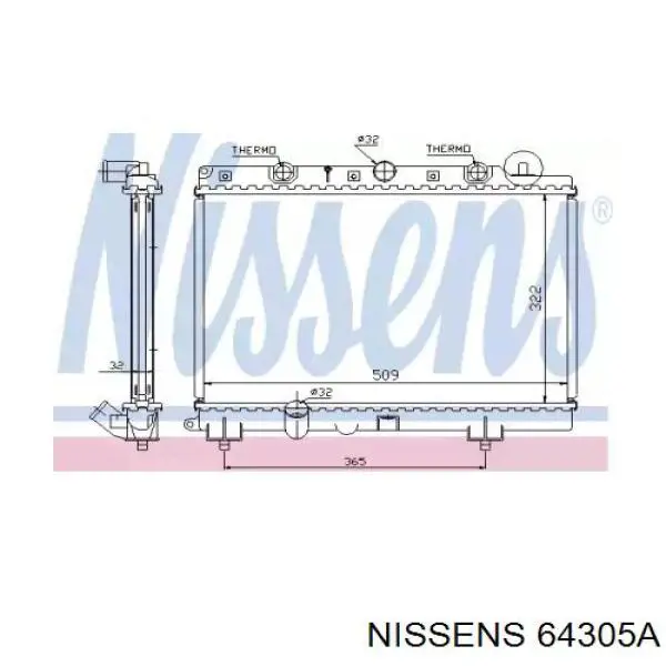 64305A Nissens радиатор