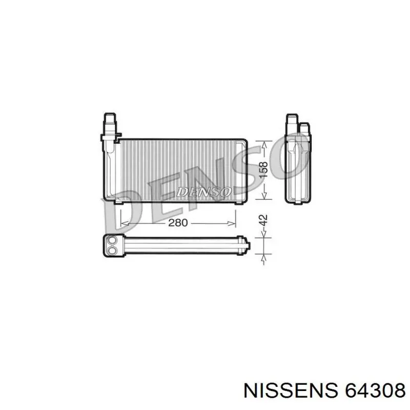 Радиатор 64308 Nissens