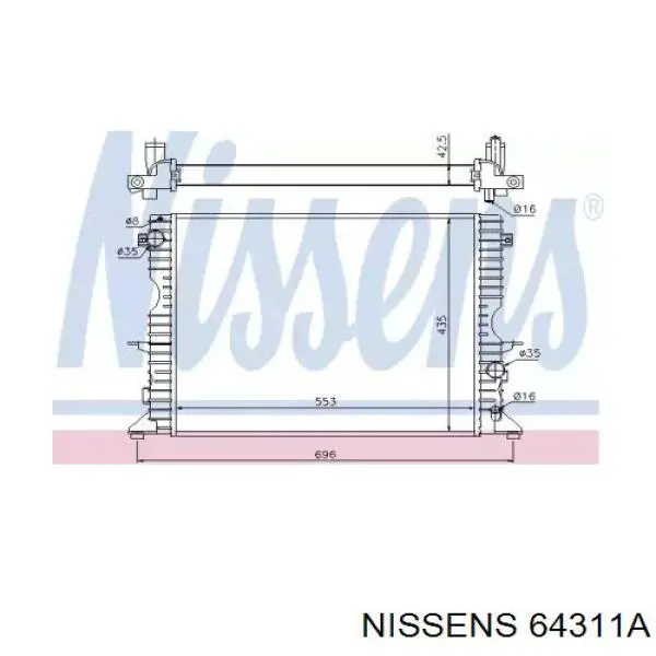 64311A Nissens радиатор