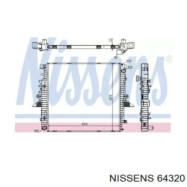 Радиатор 64320 Nissens