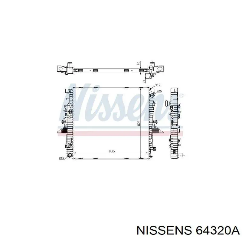 Радиатор 64320A Nissens