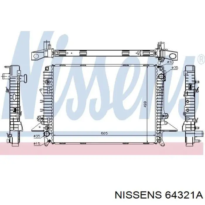 Радиатор 64321A Nissens