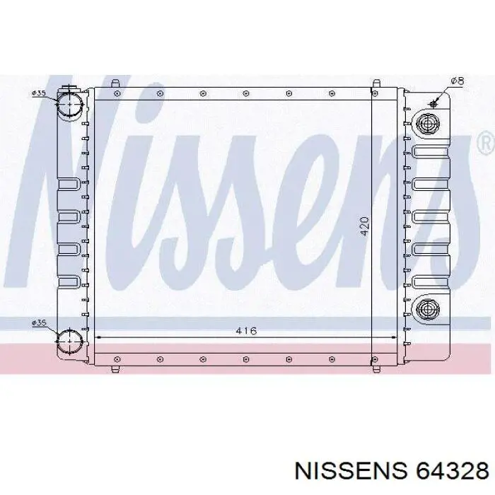 64328 Nissens радиатор