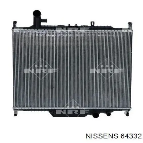 64332 Nissens radiador de esfriamento de motor