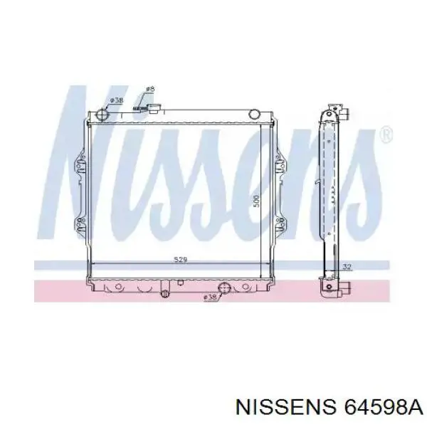 Радиатор 64598A Nissens