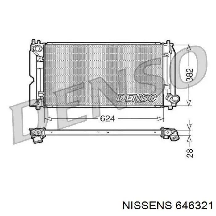 Радиатор охлаждения двигателя Nissens 646321 цена, от 84.04 USD