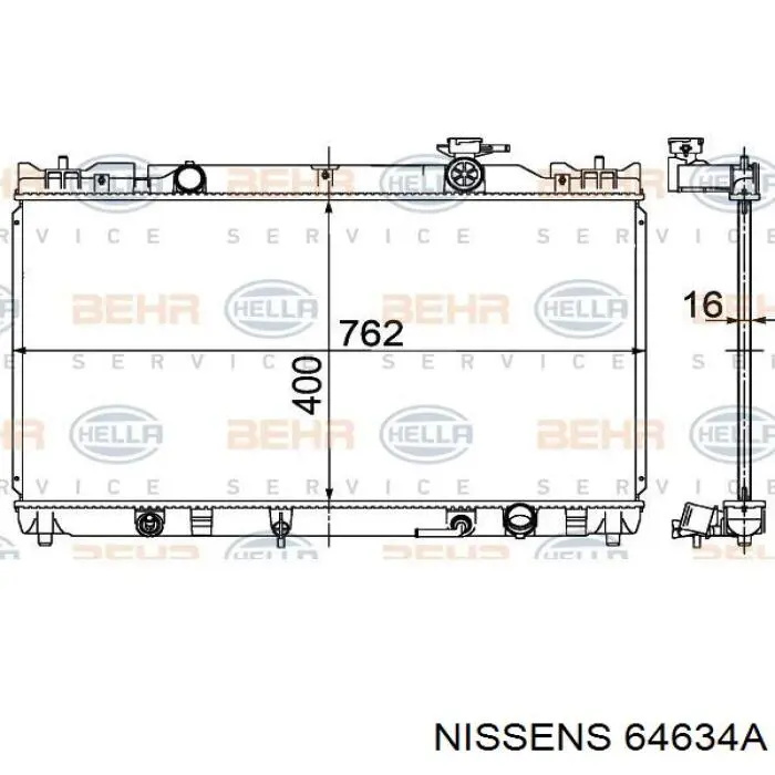 Радиатор 64634A Nissens