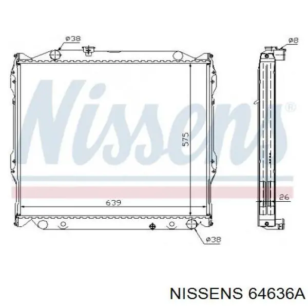 Радиатор 64636A Nissens